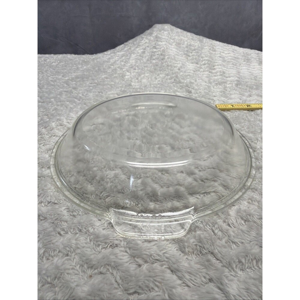 VINTAGE PYREX CLEAR GLASS 684C B-NN WITH Small TAB HANDLES REPLACEMENT LID